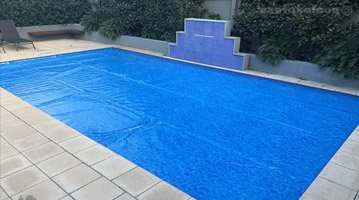 International Pool Bâche de protection pour piscines dété ovales de toutes tailles 3x3 metros bleu